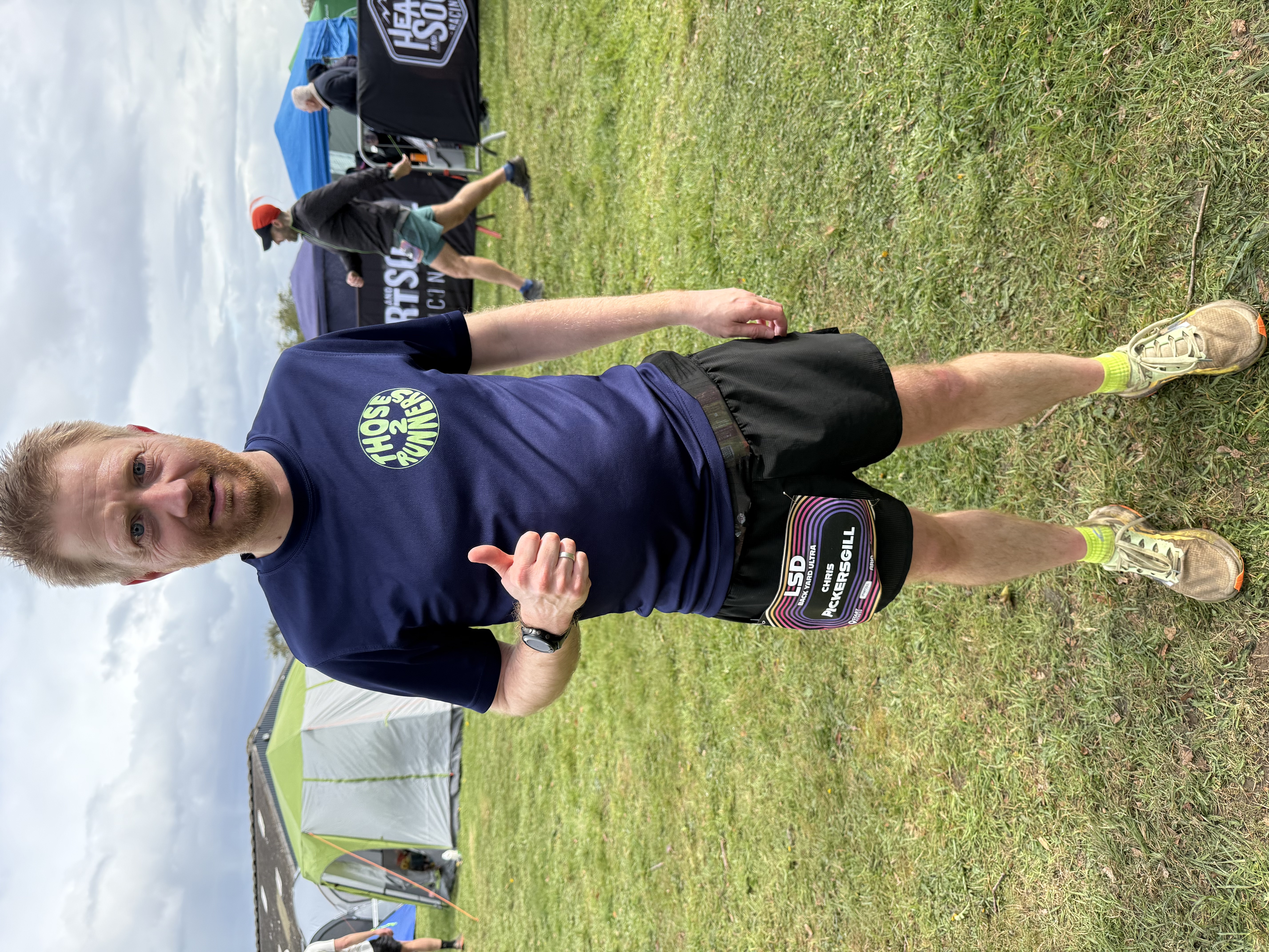 Chris at the finish line